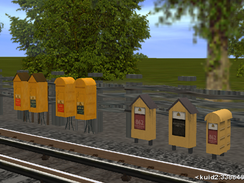 London Underground Section Switch Cabinets in Trainz